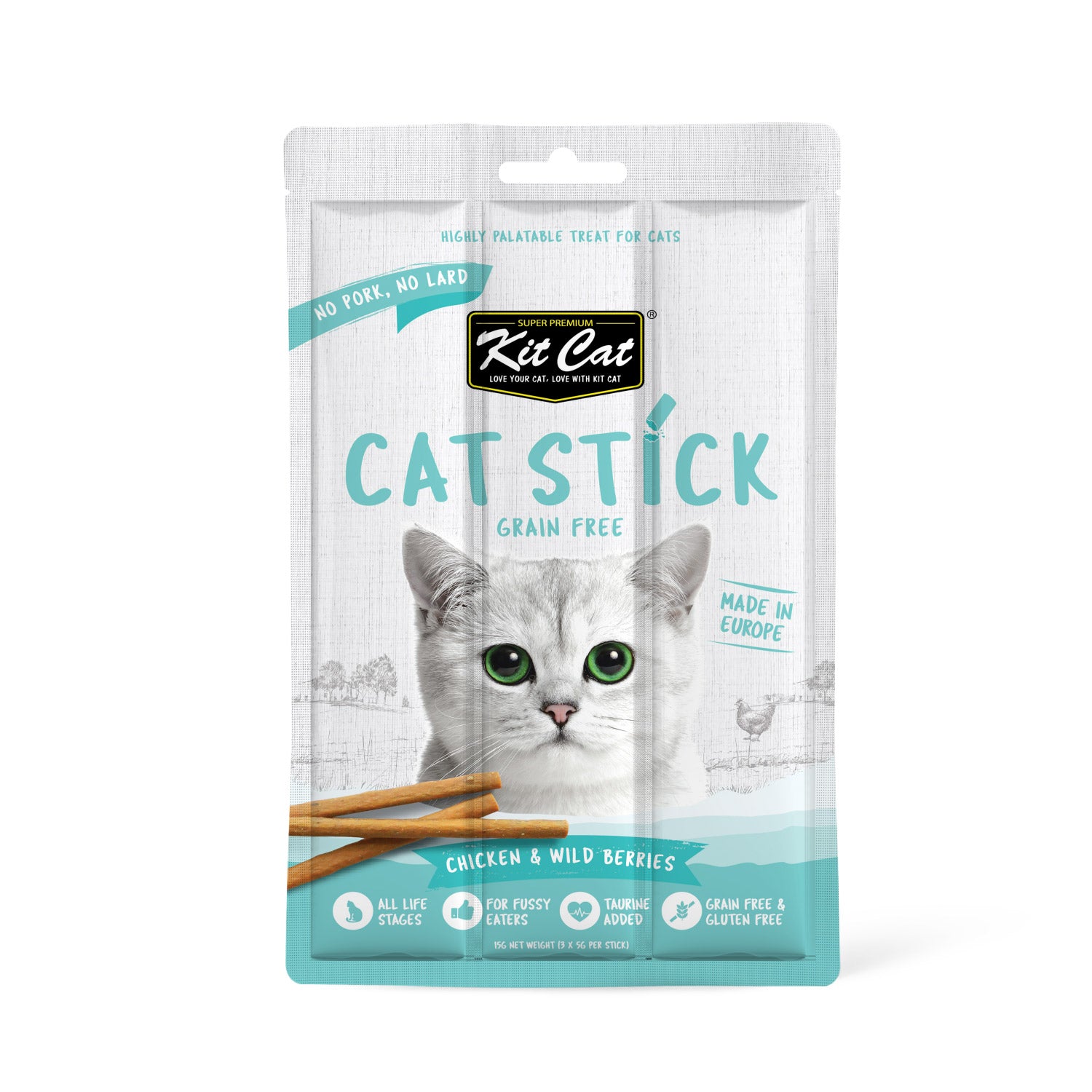 Kit Cat Cat Stick Chicken & Wild Berries 15g