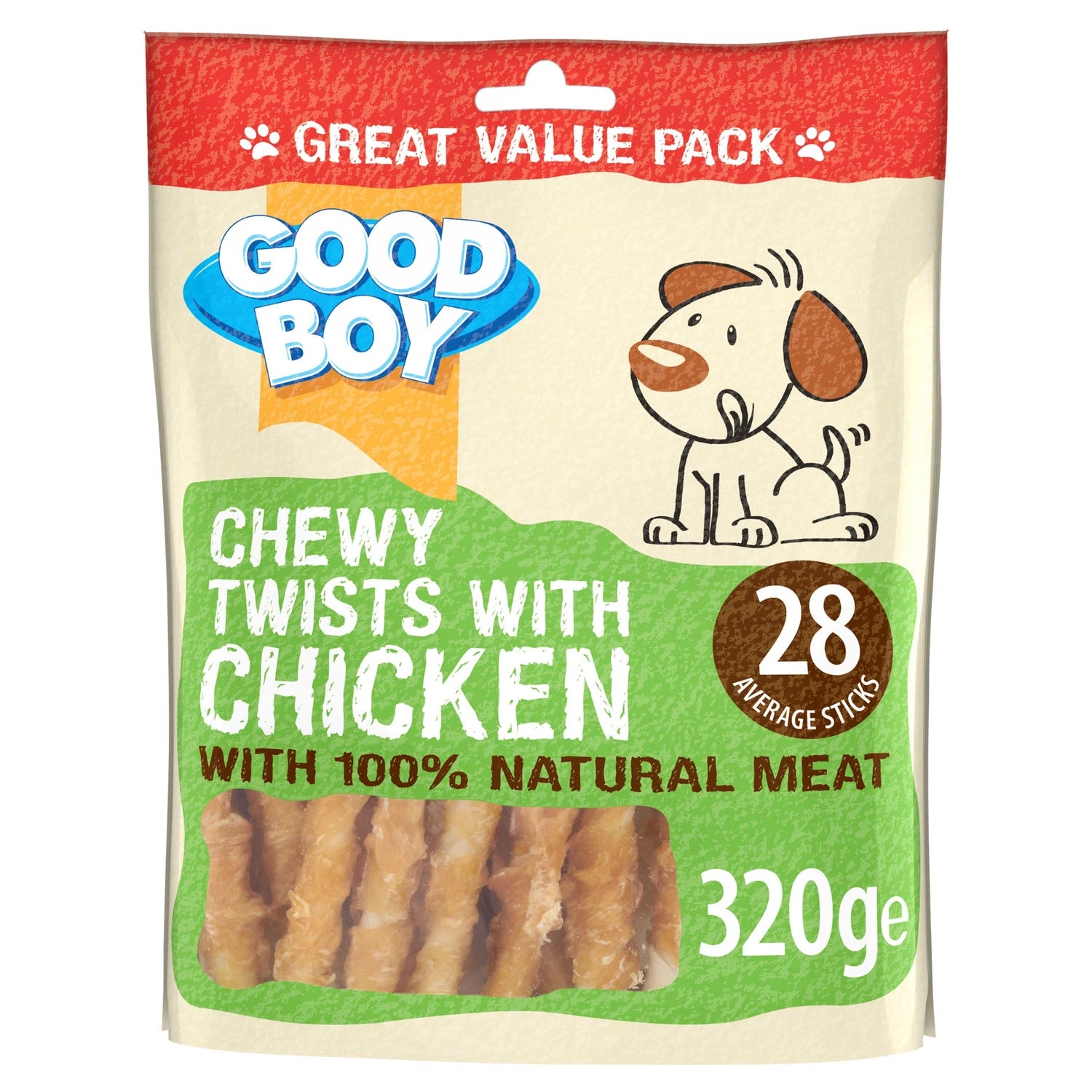 Goodboy Chewy Chicken Twists Value Pack 320 g