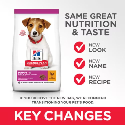 Hill's Science Plan Small & Mini Puppy Food with Chicken 300g