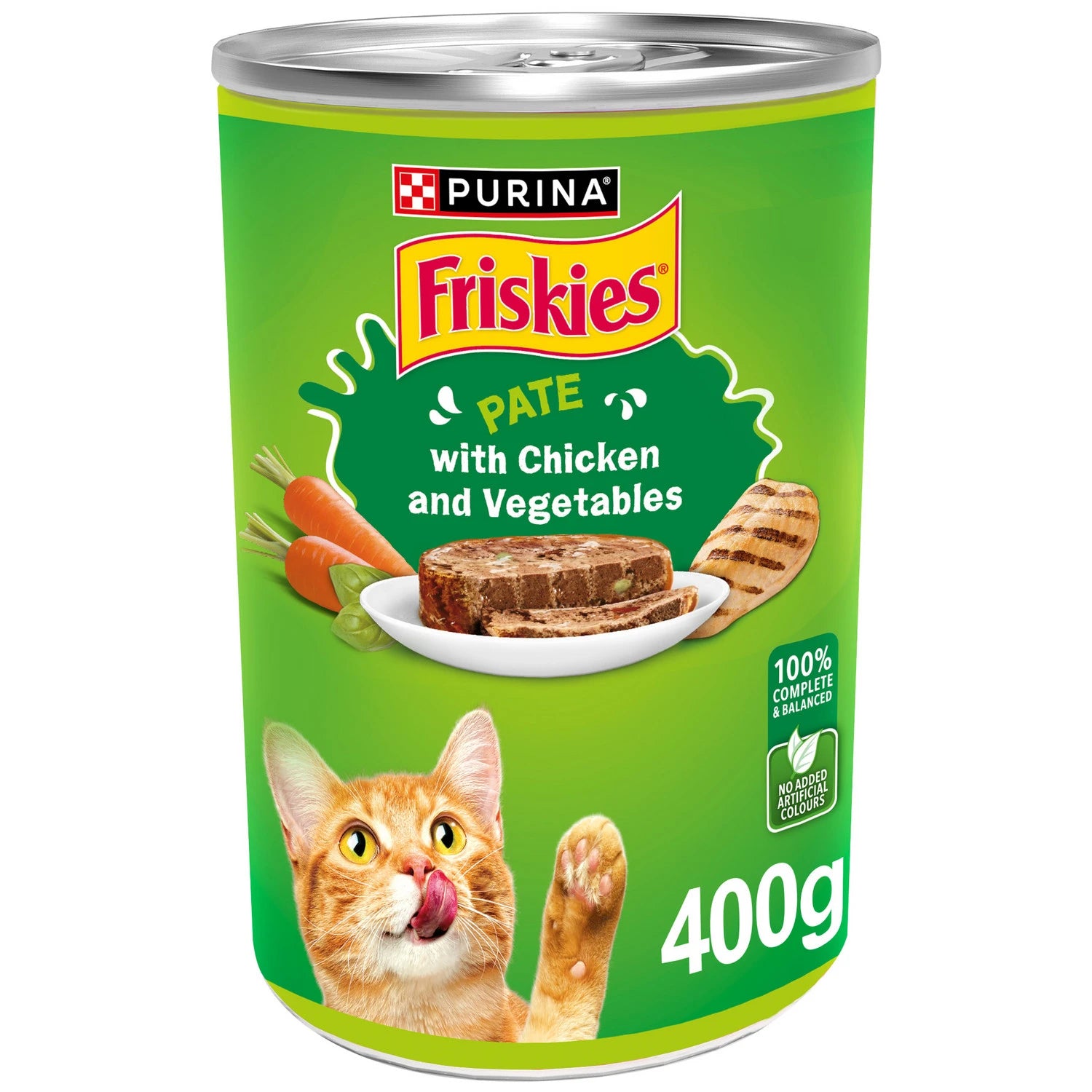FRISKIES CAT CHICKEN WITH VEG 400G-CAN
