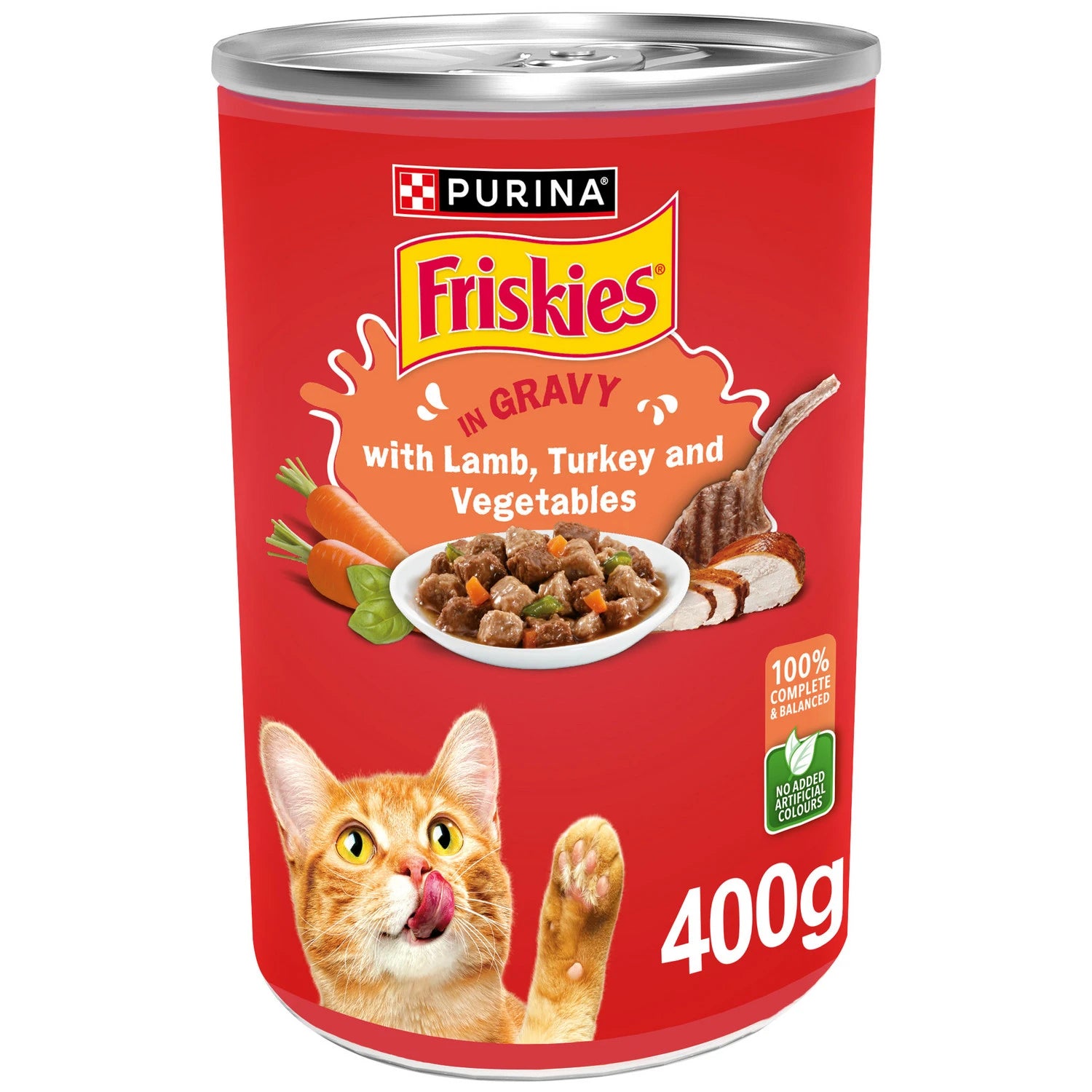 FRISKIES CAT LAMB TURKEY AND VEG 400G -CAN