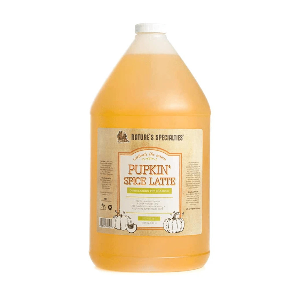 Natures Specialties Pupkin' Spice Latte Shampoo Gallon for Dogs & Cats-3.8L