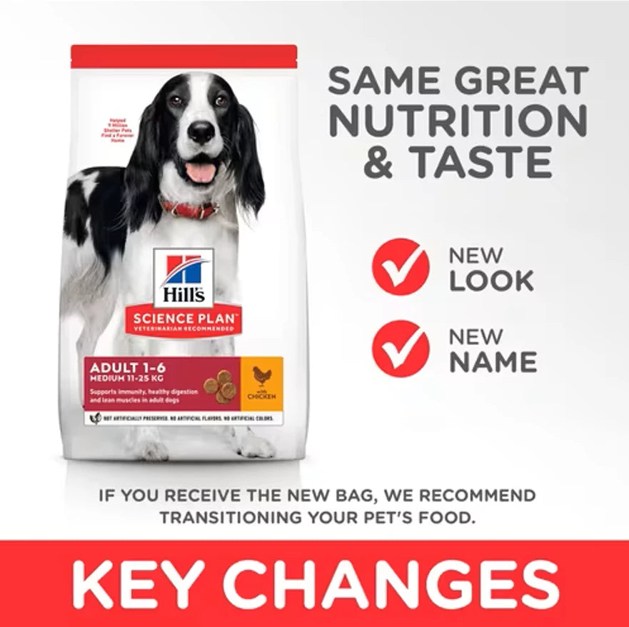 Hill's Science Plan Medium Adult Dog Food with Chicken 14kg Dry