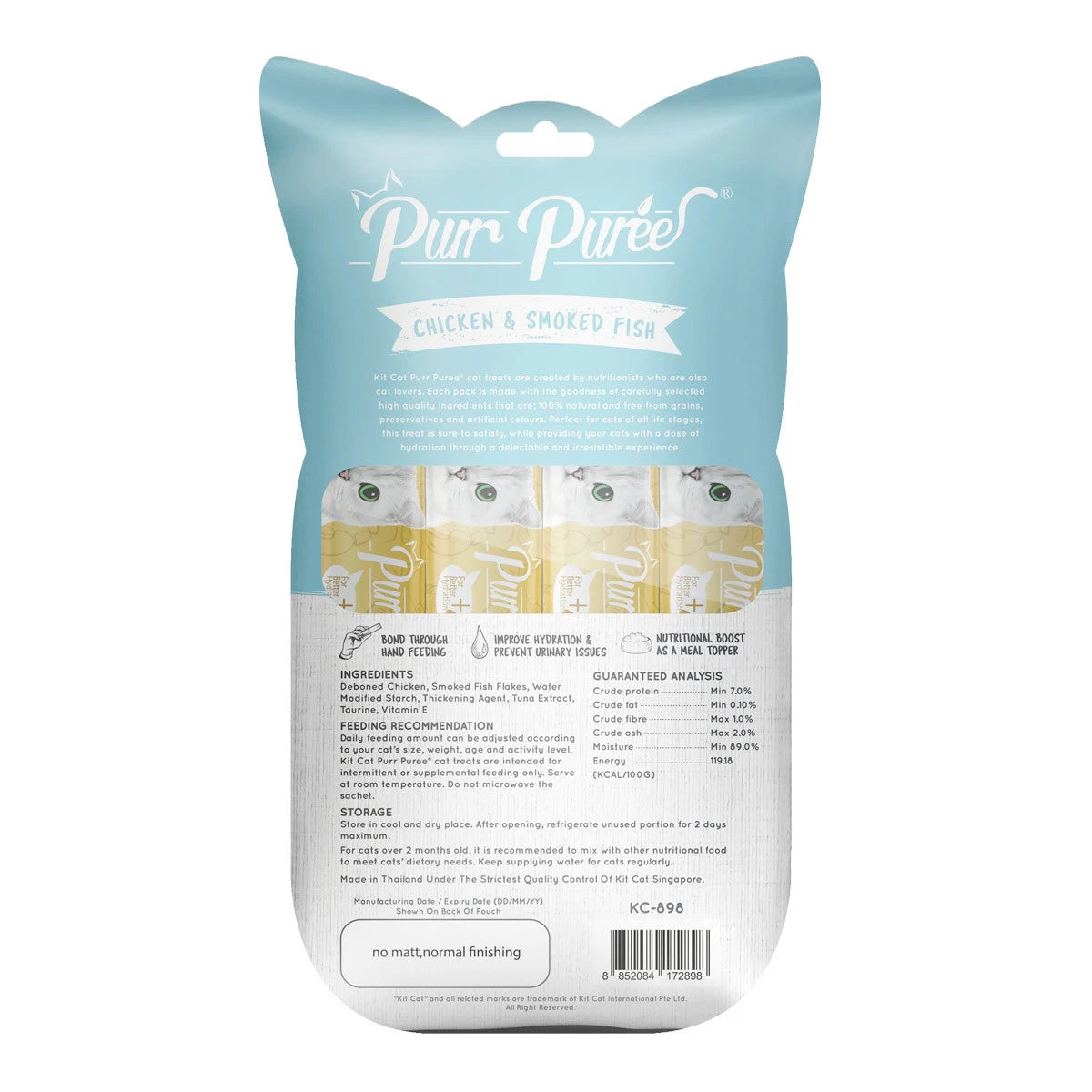 Kit Cat Purr Puree Chicken & Smoked Fish